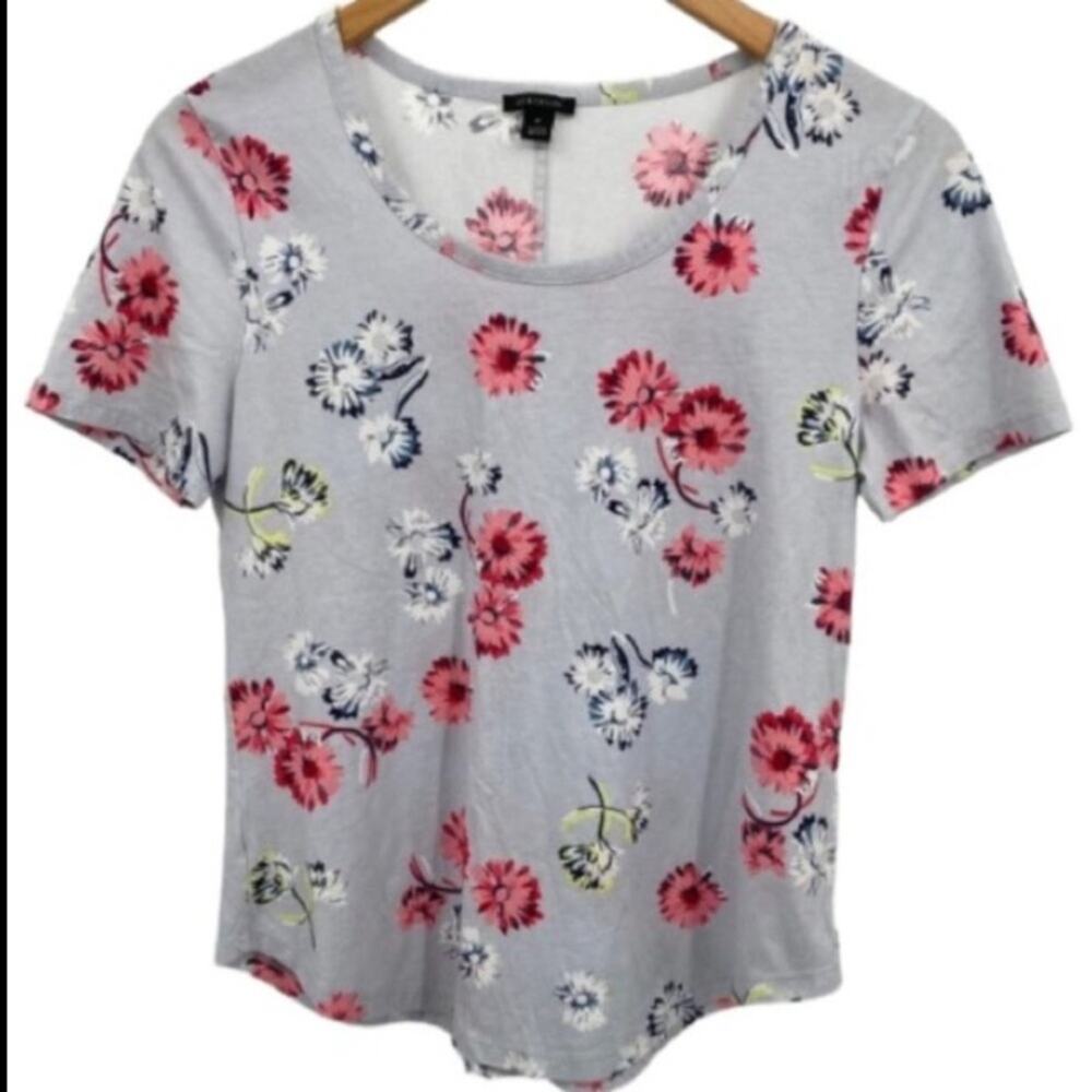 Ann Taylor Pale blue floral tee